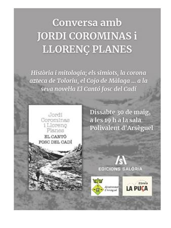 Conversa amb JORDI COROMINAS i LLORENÇ PLANES | Presentacions i actes - Llibreria La Puça | Llibreria online d'Arsèguel - Comprar llibres en català online - Llibres Andorra i Pirineu