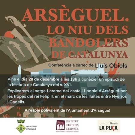 ARSÈGUEL, LO NIU  DELS BANDOLERS DE CATALUNYA | Presentacions i actes - Llibreria La Puça | Llibreria online d'Arsèguel - Comprar llibres en català online - Llibres Andorra i Pirineu
