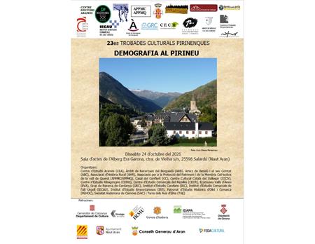 23es Trobades Culturals Pirinenques. Demografia al Pirineu | Llibreria La Puça | Llibreria online d'Arsèguel - Comprar llibres en català online - Llibres Andorra i Pirineu