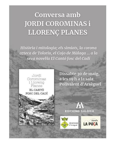 Conversa amb JORDI COROMINAS i LLORENÇ PLANES | Llibreria La Puça | Llibreria online d'Arsèguel - Comprar llibres en català online - Llibres Andorra i Pirineu