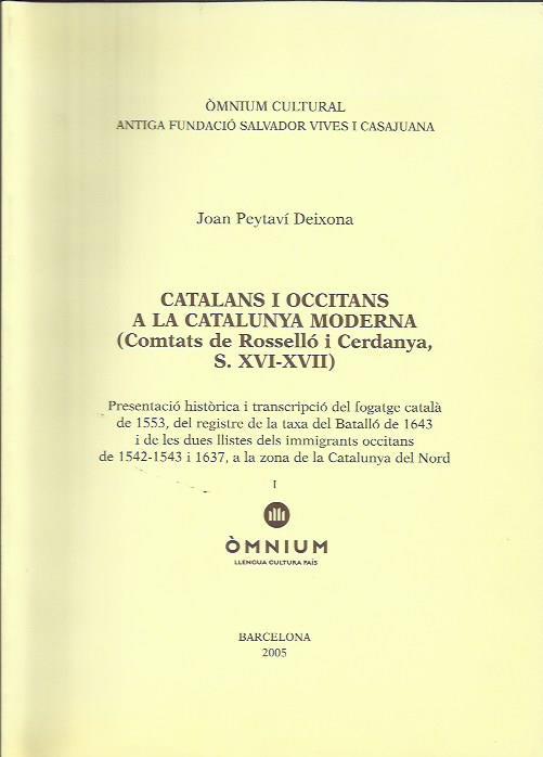 CATALANS I OCCITANS A LA CATALUNYA MODERNA I (COMTATS DE ROS | 9788423206834 | PEYTAVI DEIXONA,JOAN | Llibreria La Puça | Llibreria online d'Arsèguel - Comprar llibres en català online - Llibres Andorra i Pirineu