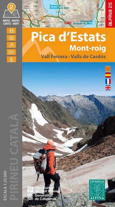 PICA D'ESTATS 1:25.000 [CARPETA 2 MAPES] -ALPINA | 9788480908214 | VV.AA. | Llibreria La Puça | Llibreria online d'Arsèguel - Comprar llibres en català online - Llibres Andorra i Pirineu
