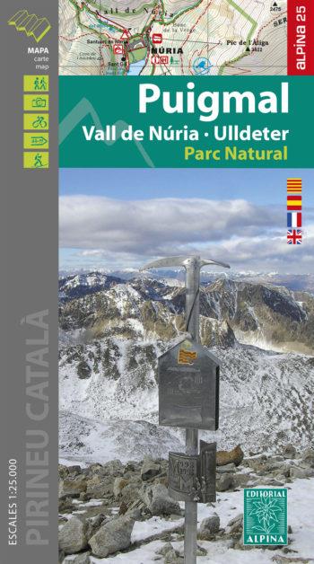 PUIGMAL. VALL DE NÚRIA. ULLDETER. MAPA 1:25.000 | 9788480908467 | Llibreria La Puça | Llibreria online d'Arsèguel - Comprar llibres en català online - Llibres Andorra i Pirineu