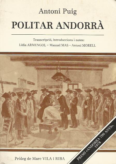 POLITAR ANDORRA | 1011983 | PUIG,ANTONI | Llibreria La Puça | Llibreria online d'Arsèguel - Comprar llibres en català online - Llibres Andorra i Pirineu