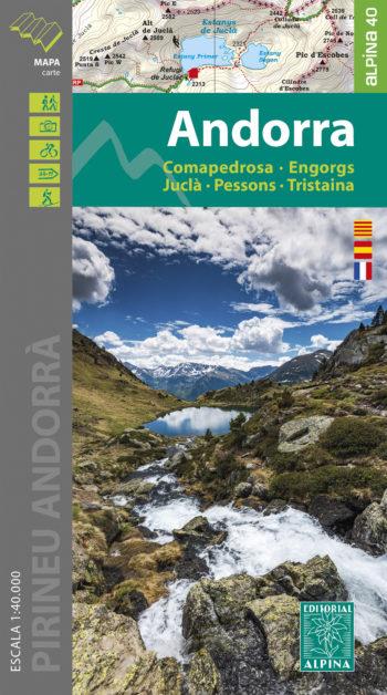ANDORRA MAPA 1:40.000 | 9788480908429 | ALPINA, EDITORIAL | Llibreria La Puça | Llibreria online d'Arsèguel - Comprar llibres en català online - Llibres Andorra i Pirineu