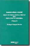 DRET INTERNACIONAL PRIVAT DEL PRINCIPAT D'ANDORRA V.1 | 9788472489554 | VIÑAS I FARRE,RAMON | Llibreria La Puça | Llibreria online d'Arsèguel - Comprar llibres en català online - Llibres Andorra i Pirineu