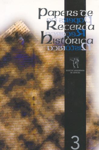 PAPERS DE RECERCA HISTORICA 3 | 6752005 | VV.AA | Llibreria La Puça | Llibreria online d'Arsèguel - Comprar llibres en català online - Llibres Andorra i Pirineu