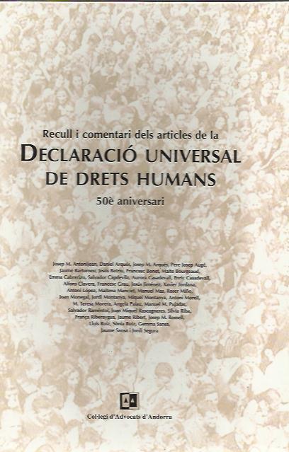 DECLARACIO UNIVERSAL DES DRETS HUMANS.50 ANIVERSARI | 9789992057070 | Llibreria La Puça | Llibreria online d'Arsèguel - Comprar llibres en català online - Llibres Andorra i Pirineu