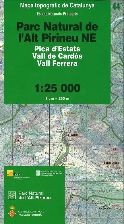 PARC NATURAL DE L'ALT PIRINEU 1: 25 000 | 9788439393610 | Llibreria La Puça | Llibreria online d'Arsèguel - Comprar llibres en català online - Llibres Andorra i Pirineu