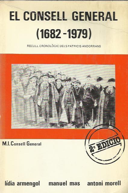 CONSELL GENERAL (1682-1979),EL.RECULL CRONOLOGIC DELS PATRIC | consell | ARMENGOL,LIDIA MAS,MANUEL | Llibreria La Puça | Llibreria online d'Arsèguel - Comprar llibres en català online - Llibres Andorra i Pirineu
