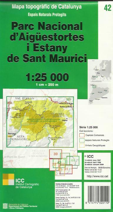 PARC NACIONAL D'AIGUESTORTES I ESTANY DE SANT MAURICI 1:25 000 | 8414774320110 | Llibreria La Puça | Llibreria online d'Arsèguel - Comprar llibres en català online - Llibres Andorra i Pirineu