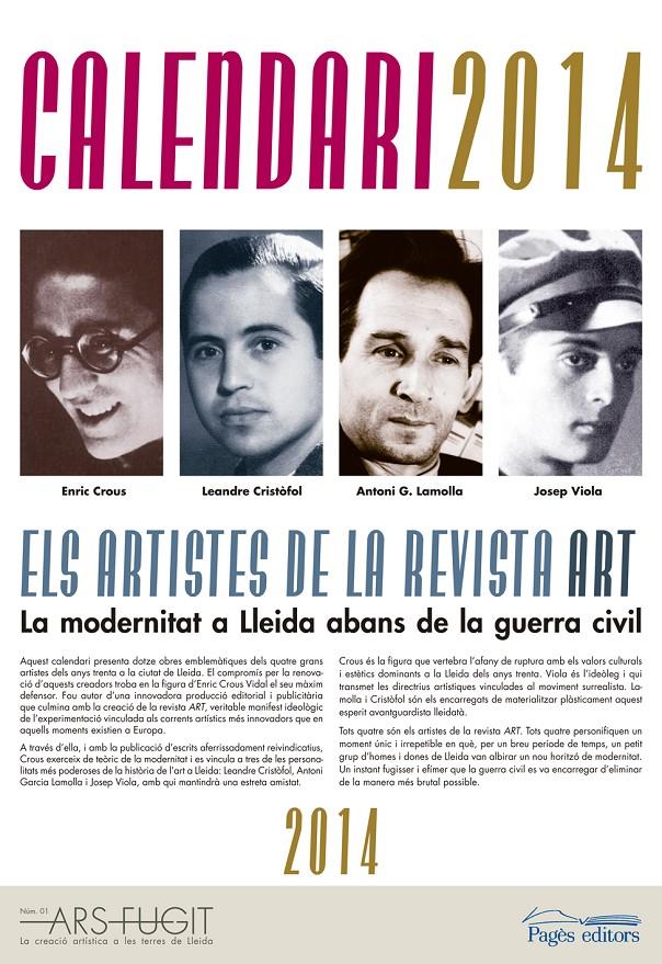 CALENDARI 2014 ELS ARTISTES DE LA REVISTA ART | 9788499754079 | Llibreria La Puça | Llibreria online d'Arsèguel - Comprar llibres en català online - Llibres Andorra i Pirineu