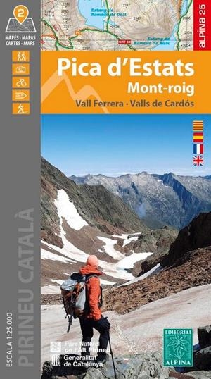 PICA D'ESTATS 1:25.000 [CARPETA 2 MAPES] -ALPINA | 9788480908214 | VV.AA. | Llibreria La Puça | Llibreria online d'Arsèguel - Comprar llibres en català online - Llibres Andorra i Pirineu