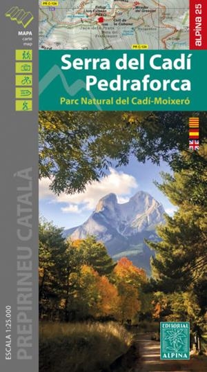 SERRA DEL CADÍ-PEDRAFORCA. MAPA 1:25.000 | 9788480908498 | Llibreria La Puça | Llibreria online d'Arsèguel - Comprar llibres en català online - Llibres Andorra i Pirineu