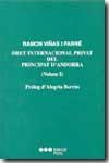 DRET INTERNACIONAL PRIVAT DEL PRINCIPAT D'ANDORRA V.1 | 9788472489554 | VIÑAS I FARRE,RAMON | Llibreria La Puça | Llibreria online d'Arsèguel - Comprar llibres en català online - Llibres Andorra i Pirineu