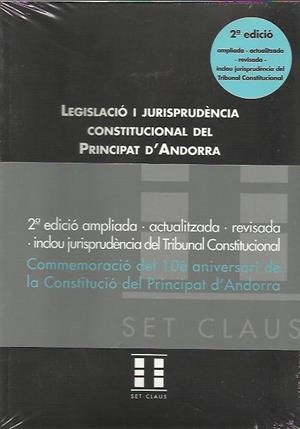LEGISLACIO I JURISPRUDENCIA CONSTITUCIONAL DEL PRINCIPAT D'A | 9789992057193 | BARTUMEU MARTINEZ,ISIDRE | Llibreria La Puça | Llibreria online d'Arsèguel - Comprar llibres en català online - Llibres Andorra i Pirineu