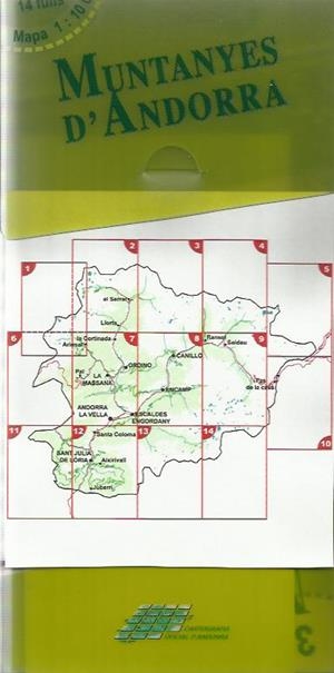 MAPA D'ANDORRA 1:10.000. CAPSA DE 14 MAPES | CAPSA14 | VV.AA. | Llibreria La Puça | Llibreria online d'Arsèguel - Comprar llibres en català online - Llibres Andorra i Pirineu