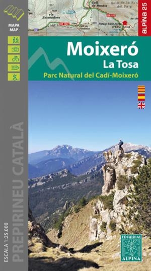MOIXERÓ-LA TOSA. PARC NATURAL DEL CADÍ-MOIXERÓ. MAPA 1:25.000 | 9788480908900 | Llibreria La Puça | Llibreria online d'Arsèguel - Comprar llibres en català online - Llibres Andorra i Pirineu