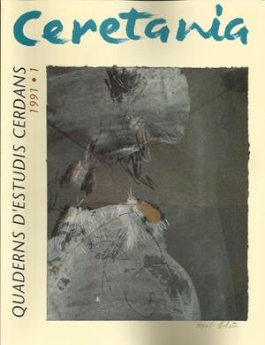 CERETÀNIA 1991/1. QUADERNS D'ESTUDIS CERDANS | CERETANIA1 | Llibreria La Puça | Llibreria online d'Arsèguel - Comprar llibres en català online - Llibres Andorra i Pirineu