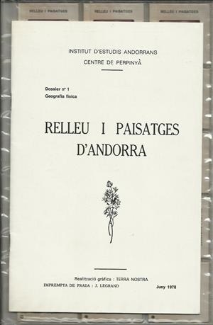 RELLEU I PAISATGES D'ANDORRA. RECULL PEDAGÒGIC NÚM. 1. GEOGRAFIA FÍSICA | RELLEU1987 | BÉCAT, JOAN | Llibreria La Puça | Llibreria online d'Arsèguel - Comprar llibres en català online - Llibres Andorra i Pirineu