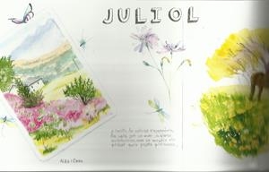 DIARI DE LA NATURA. JULIOL. TRÍPTIC AQUAREL·LA | AQUAJULIOL | ORTEGA, ELISENDA | Llibreria La Puça | Llibreria online d'Arsèguel - Comprar llibres en català online - Llibres Andorra i Pirineu